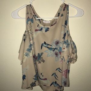 A’gaci Cold-Shoulder Top